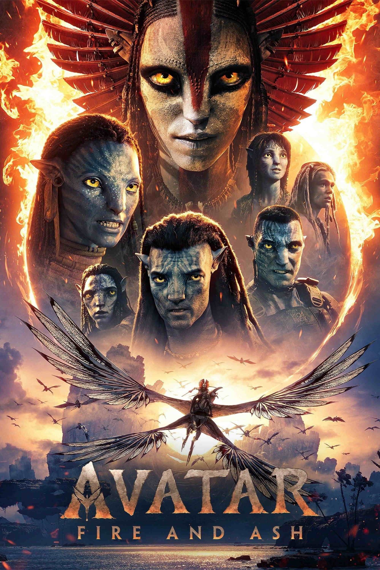 Avatar - Fire and Ash (2025) (Hindi + English) Dual Audio Hollywood Movie HQCam Poster